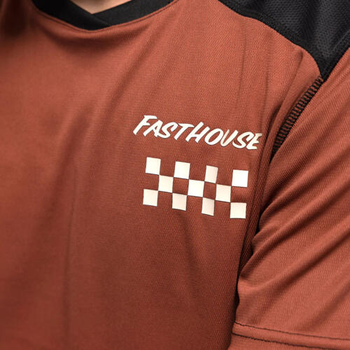 Fasthouse Alloy Rally Short Sleeve Jersey - Clay/Black - Men's