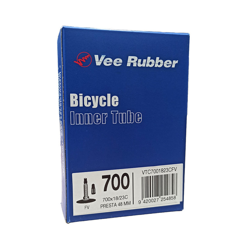 Load image into Gallery viewer, Vee Rubber Inner Tube 700 x 18/23C FV 48MM Presta - VTC7001823CFV
