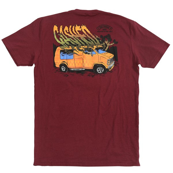 Load image into Gallery viewer, Fasthousenz Cashed Tee - Maroon - Men&#39;s
