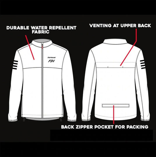 Tracker Packable Windbreaker - Light Grey