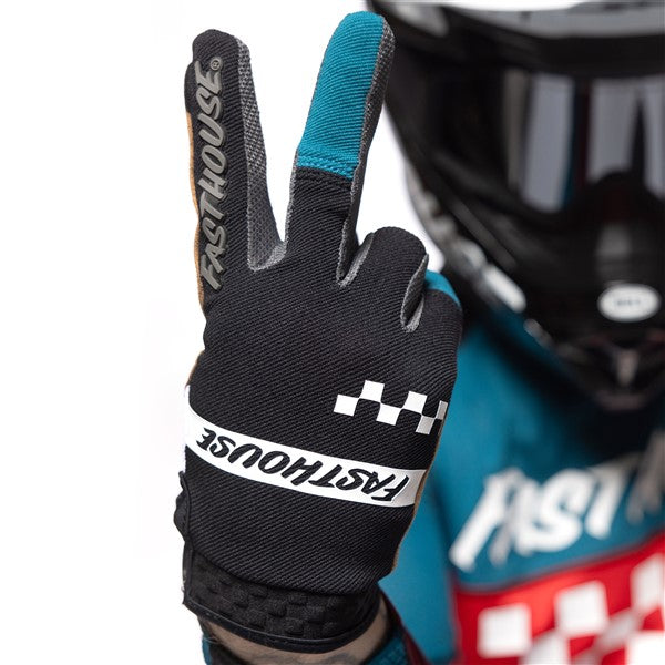 Load image into Gallery viewer, Fasthouse Speed Style Mod Glove - White/Black/Marine
