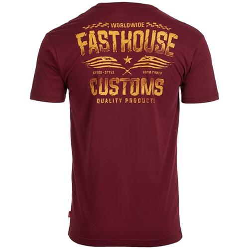 Fasthouse Tremor Tech Tee - Maroon - Men's