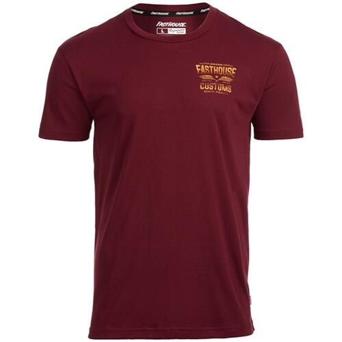 Load image into Gallery viewer, Fasthouse Tremor Tech Tee - Maroon - Men&#39;s
