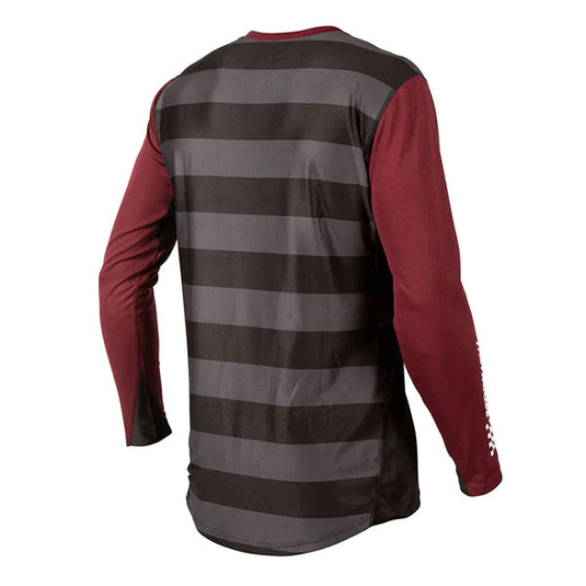 Fasthouse Alloy Block Long Sleeve Jersey - Maroon/Black - Men's