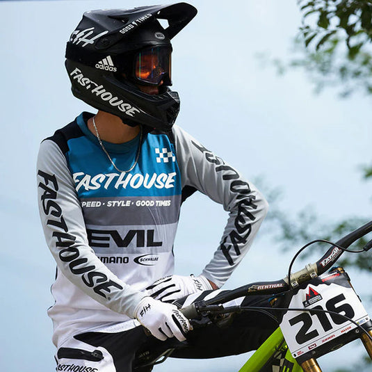 Fasthouse Alloy Kilo Long Sleeve Jersey - Slate/White - Men's