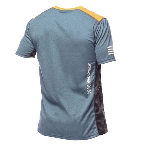 Fasthouse Acadia Short Sleeve Jersey - Heather Indigo - Men's