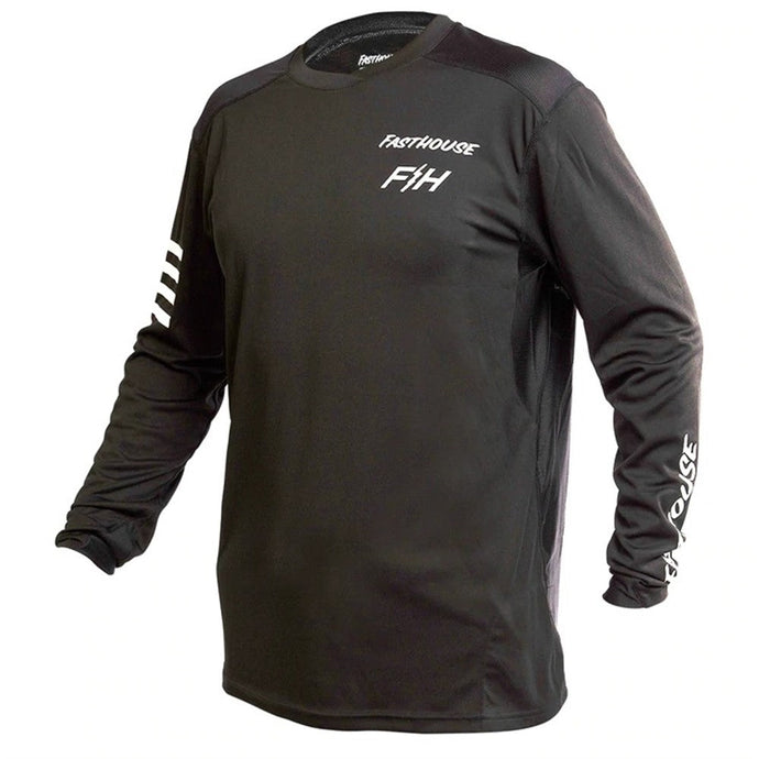 Fasthouse Alloy Rally Long Sleeve Jersey - Black - Men's