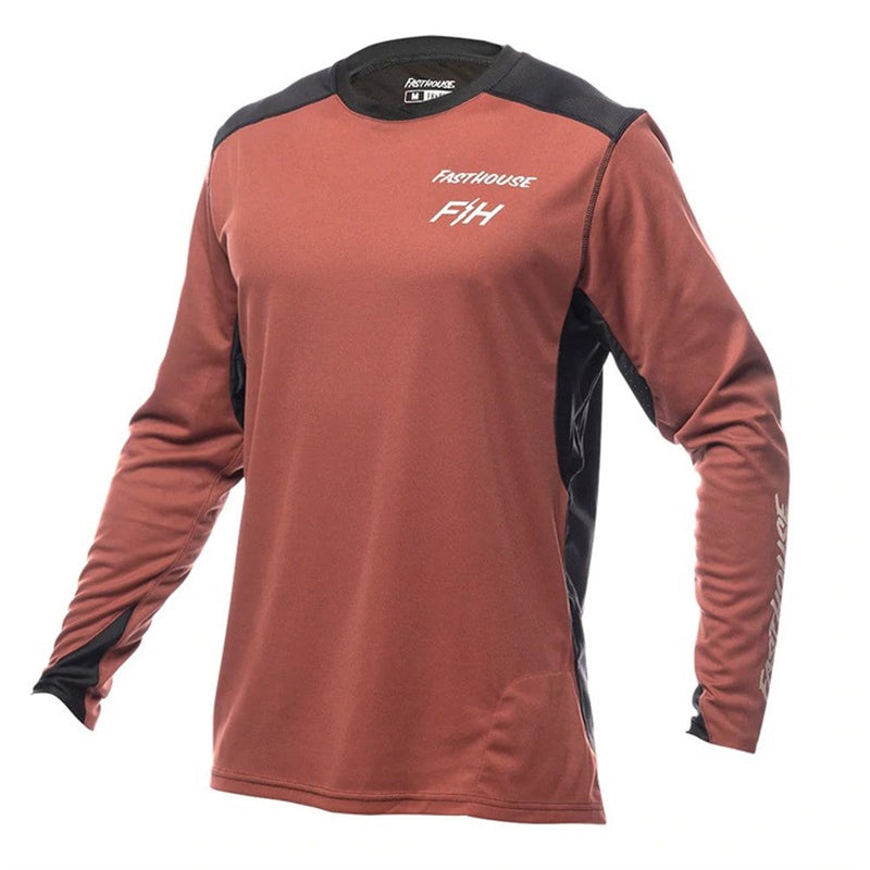 Load image into Gallery viewer, Fasthouse Alloy Rally Long Sleeve Jersey - Clay/Black - Men&#39;s
