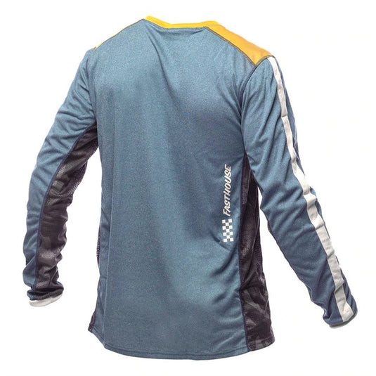 Fasthouse Acadia Long Sleeve Jersey - Heather Indigo - Men's