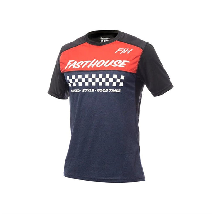 Fasthouse Youth Alloy Mesa Short Sleeve Jersey - Red/Navy