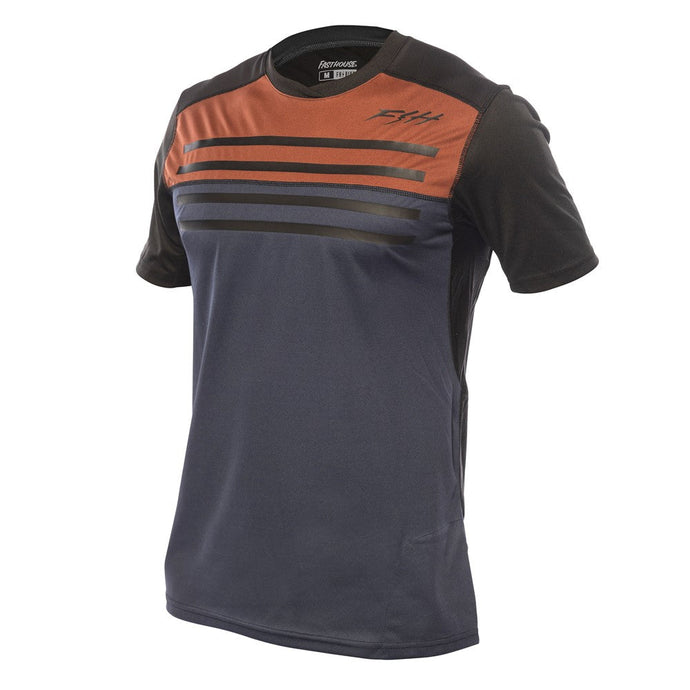 Fasthouse Alloy Sidewinder Short Sleeve Jersey - Rust/Midnight Navy - Unisex