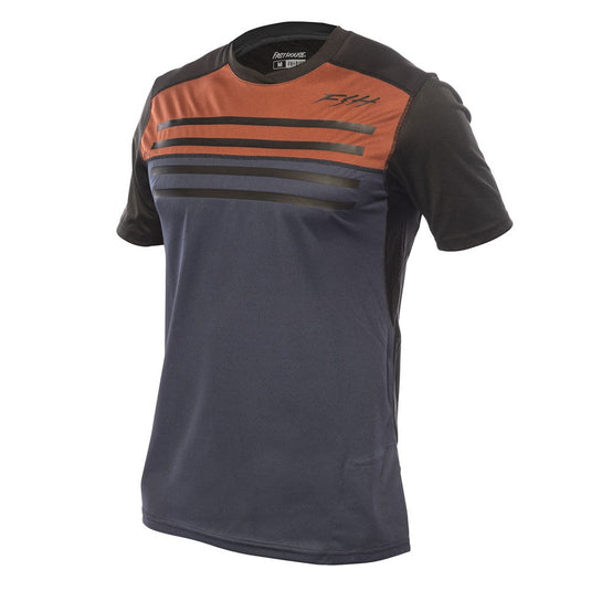Fasthouse Alloy Sidewinder Short Sleeve Jersey - Rust/Midnight Navy - Unisex