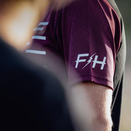 Load image into Gallery viewer, Fasthouse Classic Cartel Short Sleeve Jersey - Heather Maroon - Men&#39;s
