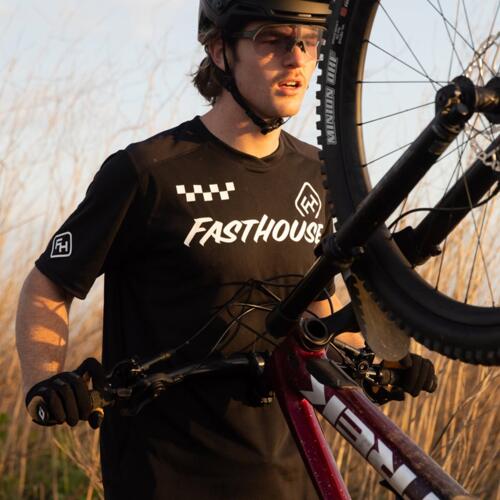 Load image into Gallery viewer, Fasthouse Alloy Block SS Jersey - Black - Men&#39;s
