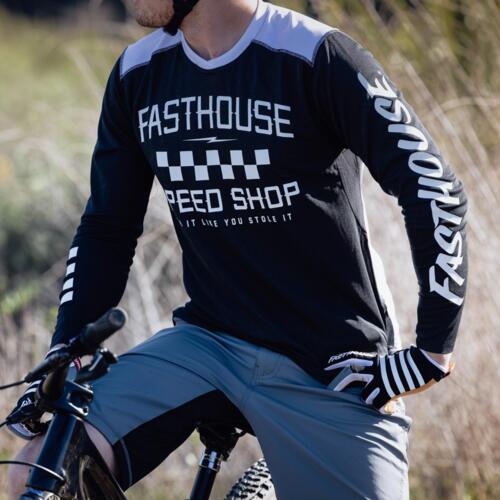 Fasthouse Alloy Roam Long Sleeve Jersey - Heather Black - Men's