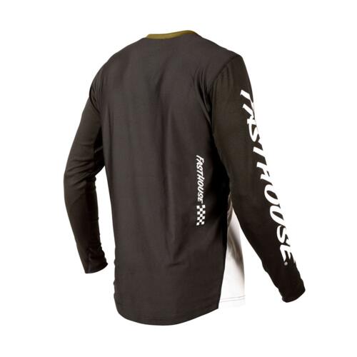 Fasthouse Alloy Kilo LS Jersey - Olive/White - Men's