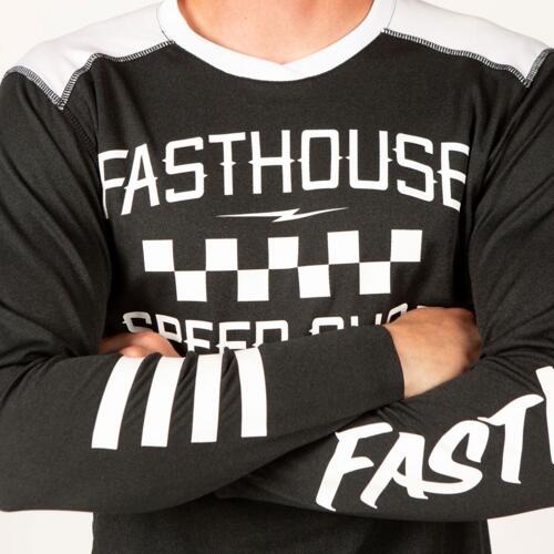 Load image into Gallery viewer, Fasthouse Alloy Roam Long Sleeve Jersey - Heather Black - Men&#39;s
