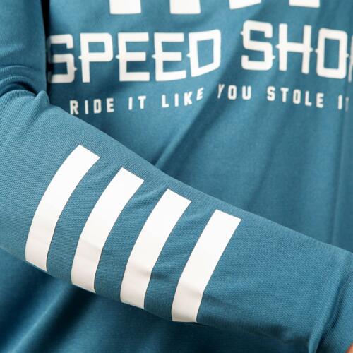 Load image into Gallery viewer, Fasthouse Alloy Roam Long Sleeve Jersey - Heather Slate - Men&#39;s
